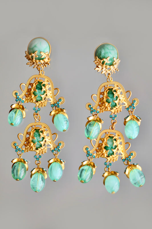 Pendientes de candelabro vintage