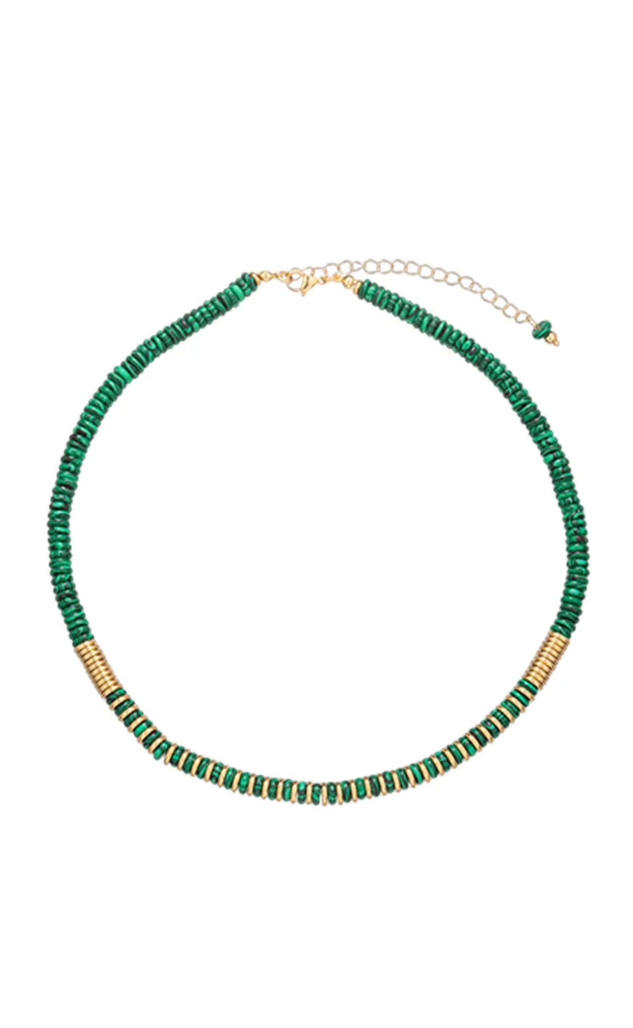 Collar de malaquitas